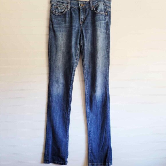 Joe's Jeans Womens Size 27 Cigarette Fit Distressed Medium Light Wash Straight - Picture 1 of 9